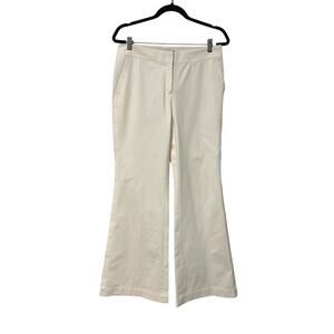 Lafayette 148 New York White Wide Leg Trousers, Size 8, #1144-X
